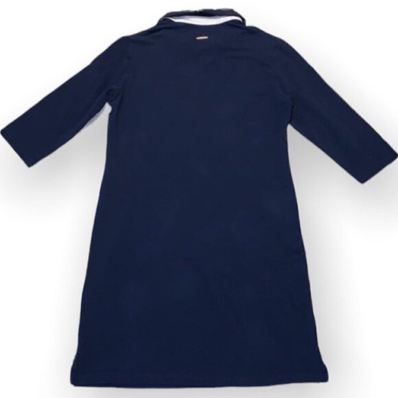 saint James Cotton Polo Dress Navy Blue Size 8 - Picture 8 of 12